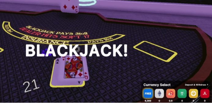 blackjack in the metaversee