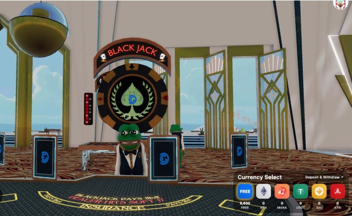 metaverse blackjack